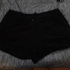 Black Ruffled Shorts